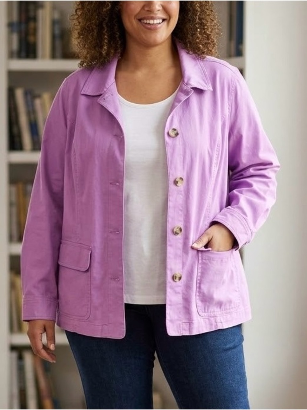 Appleseed's Lavender Utility Jacket